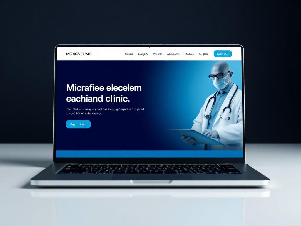 Health Clinics concept website design by Anahata Digital